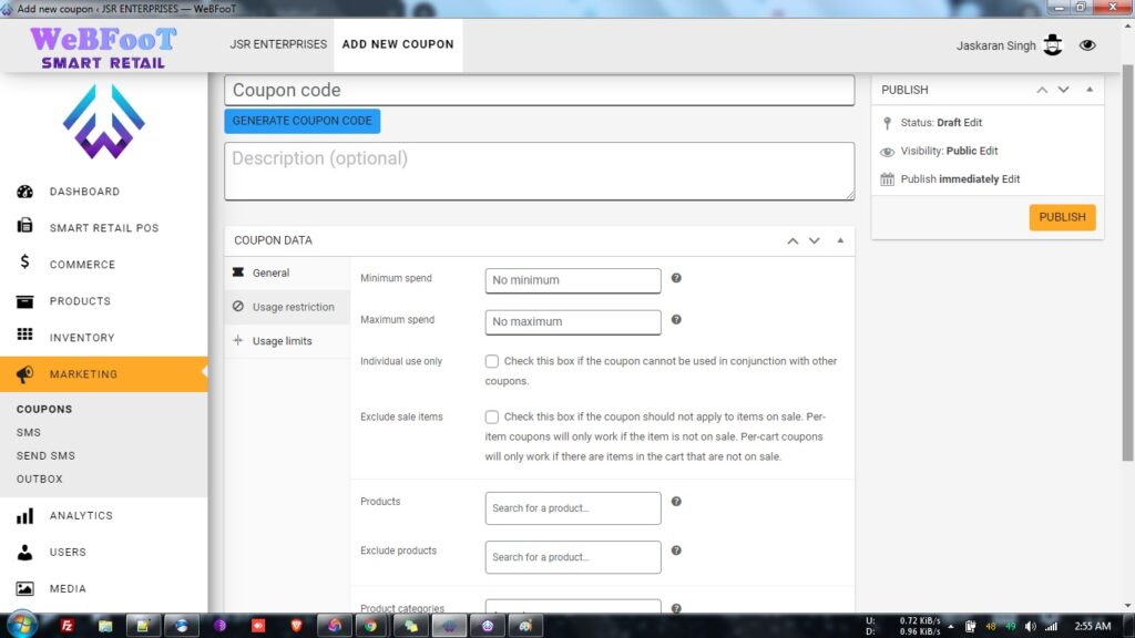 Discount & Coupon Management software for offline billing accounting offline software