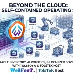 WeBFooT Stock-Inventory Operating System running Tolstoy AI agents on-premise via a sovereign TolsteK Host server framework.