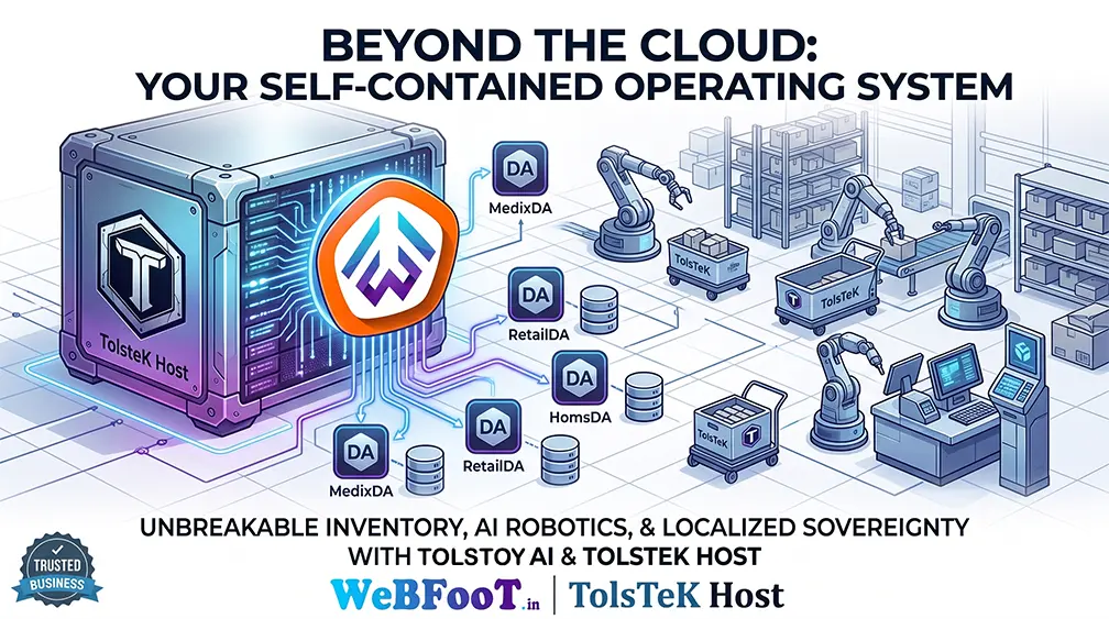 WeBFooT Stock-Inventory Operating System running Tolstoy AI agents on-premise via a sovereign TolsteK Host server framework.